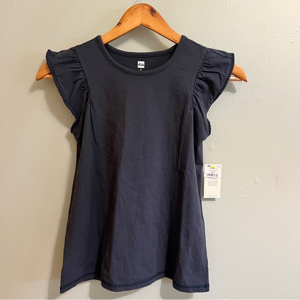 Tea Collection Pom Pom Flutter Top
